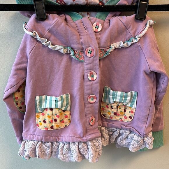 Matilda Jane hoodie sweatshirt purple 2 - Picture 2 of 8